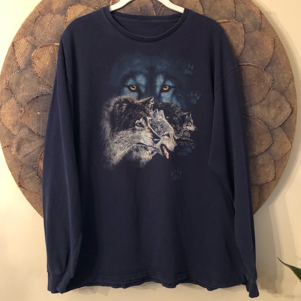 Vintage 90s Gardner Wolves Long Sleeve T-Shirt